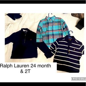 Set of 3 Ralph Lauren long sleeves for toddler boy